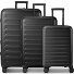  Toronto 4 Rollen Kofferset 3-teilig mit Dehnfalte Variante black