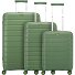  B-Flying Neon 4 Rollen Kofferset 3-teilig Variante verde militare