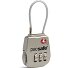  Prosafe Kofferschloss mit Zahlenschloss 1 cm Variante steel